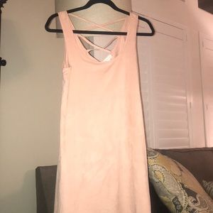 Light pink tank dress